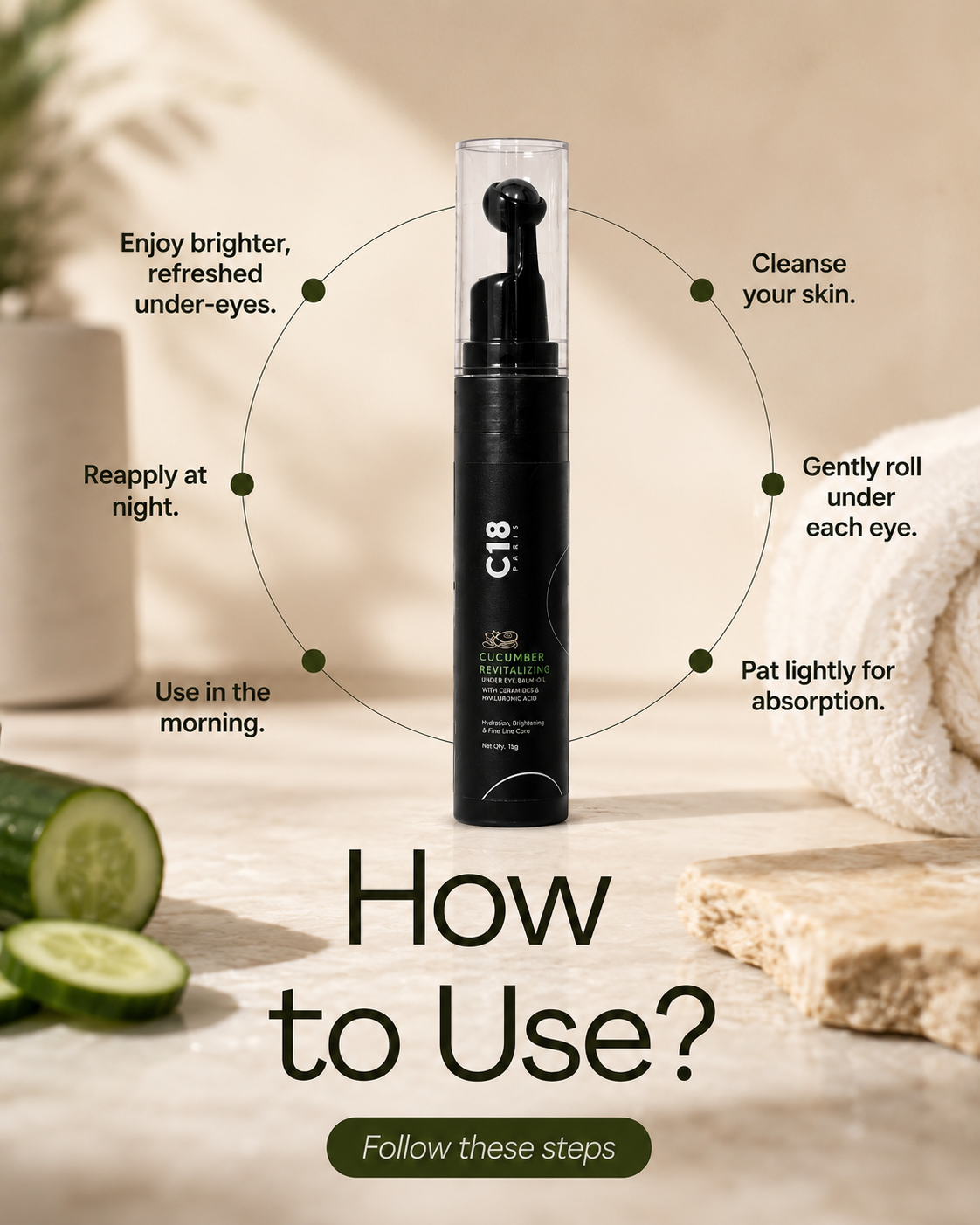 Cucumber Revitalizing Under Eye Roll-On