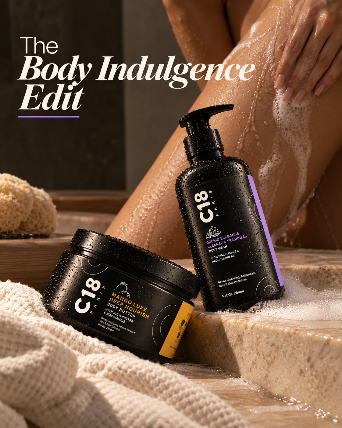 The Body Indulgence Edit - Nourishing Body Care Duo for Normal & Dry Skin