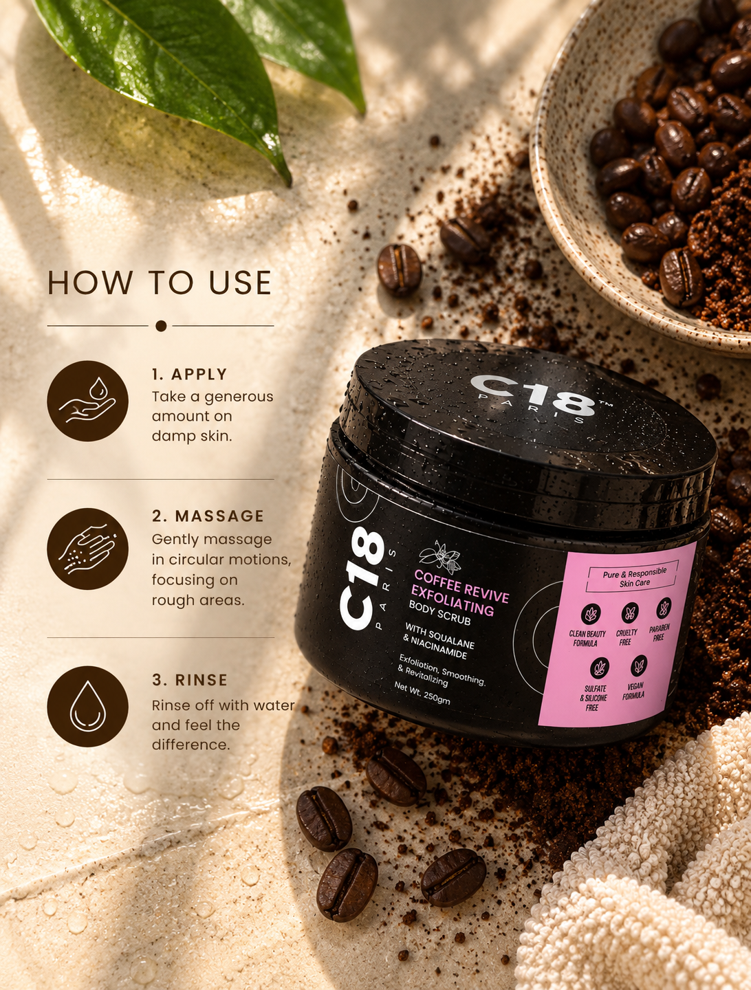 Coffee Revive Exfoliating Body Scrub for All Skin Types