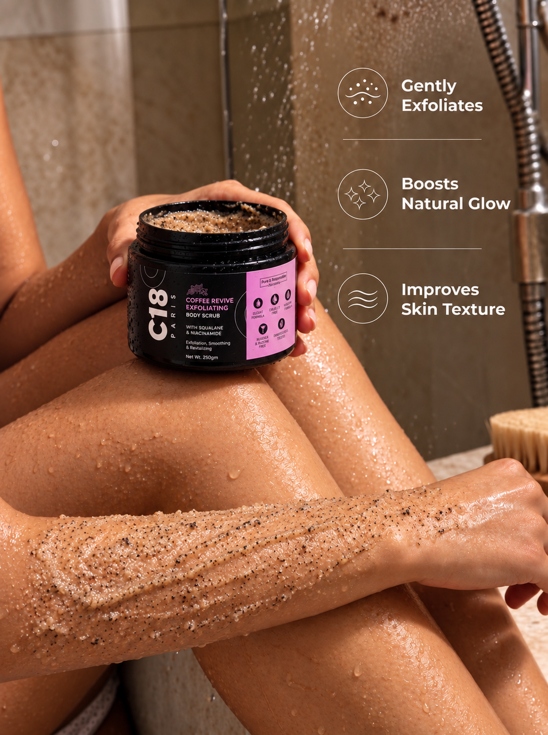 The Caffeine Addiction - Coffee Body Wash & Scrub Duo for All Skin Types
