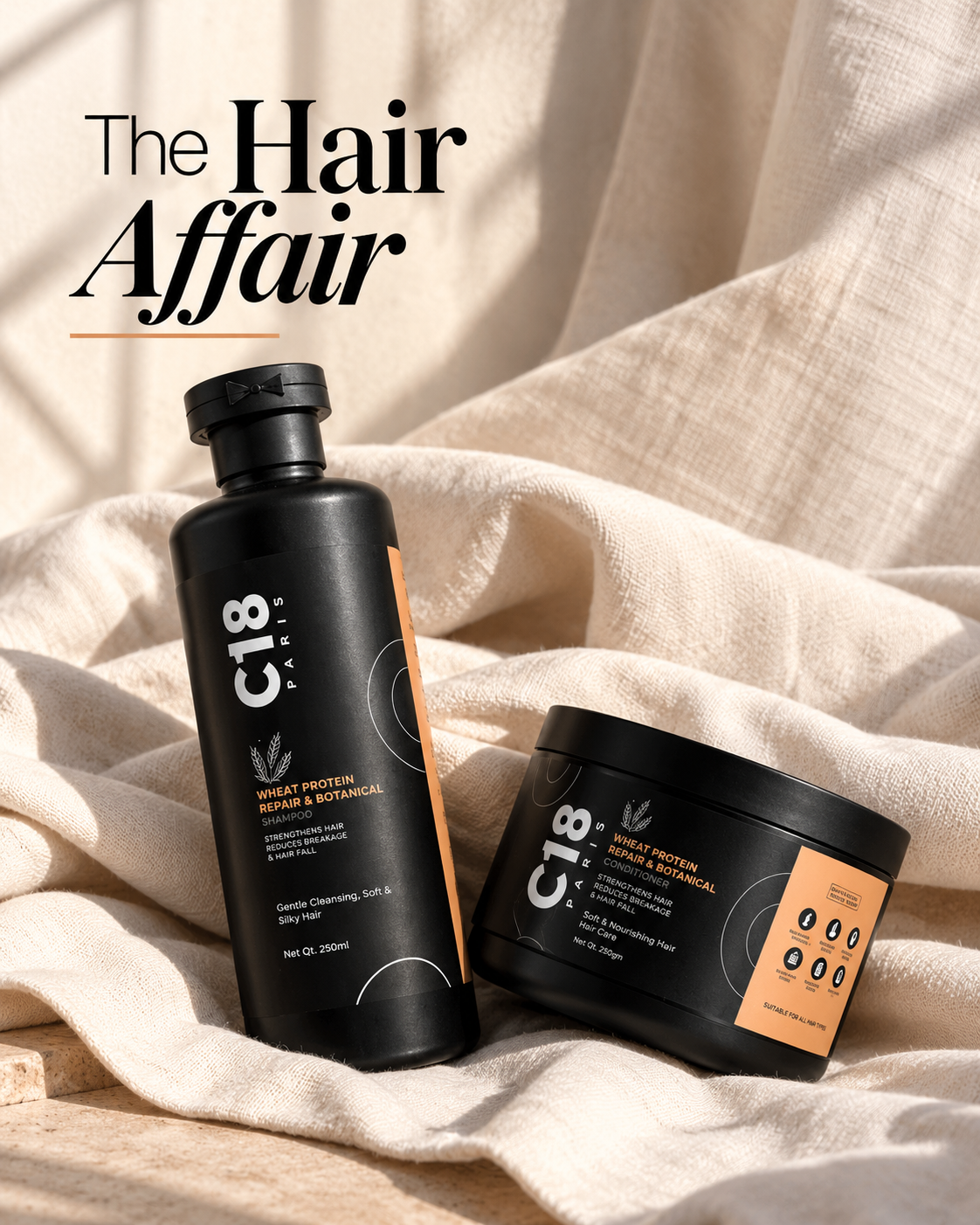 The Hair Affair - Shampoo & Conditioner Duo for Dry, Damaged & Frizzy Hair