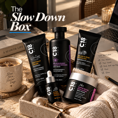 The Slow Down Box - Five-Piece Nourishing Hair & Body Care Ritual